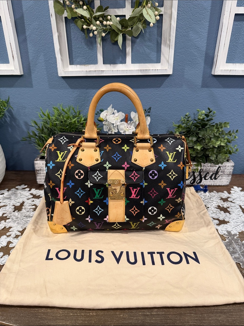 Authentic Louis Vuitton Murakami Speedy 30